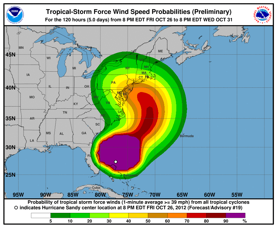 Tropical Cyclone Surface Wind Speed Probability Grahic image example